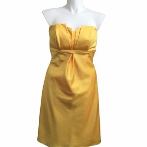 Impression Bridal strapless yellow dress. Sz 14